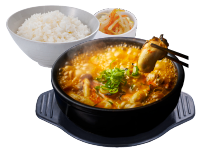 牡蠣スン豆腐定食